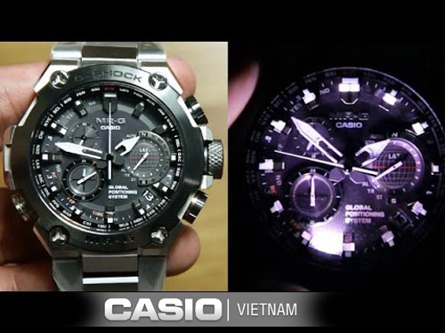  Đồng hồ Casio G-Shock MRG-G1000D-1A Dây đeo kim loại chắc chắn